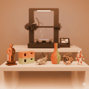 3D nyomtatott termékek