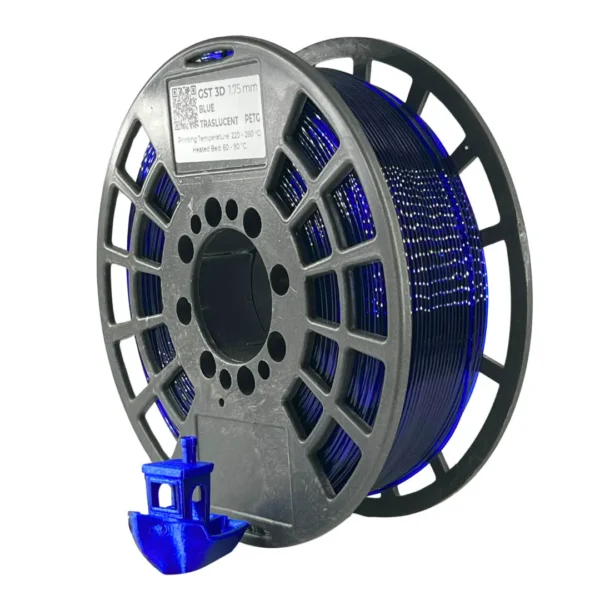 GST3D filament 1,75 mm PETG 1 kg kék áttetsző