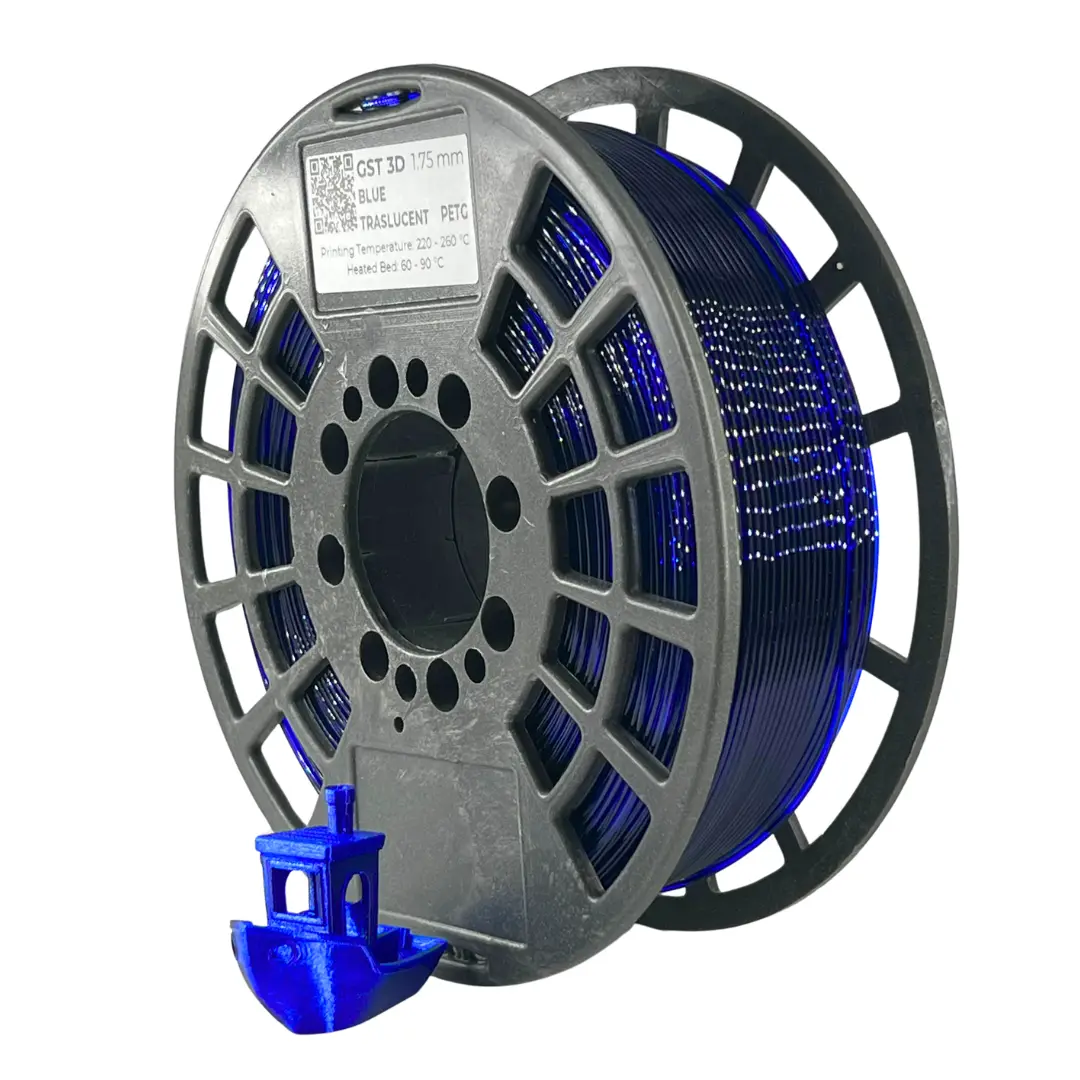GST3D filament 1,75 mm PETG 1 kg kék áttetsző