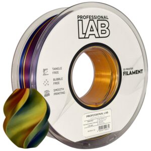 Professional Lab Silk PLA filament 1,75 mm, háromszínű Sunset Horizon, 1 kg – tekercs nyomtatott mintával