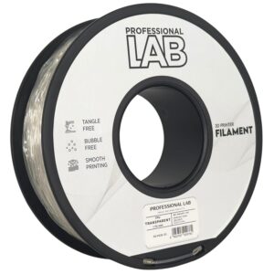 Professional Lab TPU 95A filament 1,75 mm, átlátszó, 1 kg – tekercs