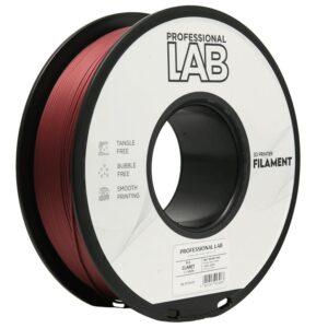 Professional Lab PLA filament 1,75 mm, bordó, 1 kg – tekercs