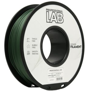 Professional Lab PLA Carbon filament 1,75 mm, zöld, 1 kg – tekercs