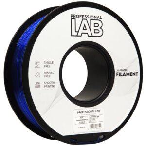 Professional Lab PETG filament 1,75 mm, átlátszó kék, 1 kg