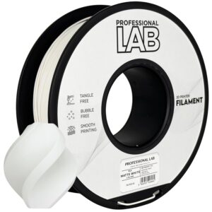 Professional Lab PLA Matt filament 1,75 mm, fehér, 1 kg – tekercs nyomtatott mintával