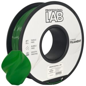 Professional Lab PETG filament 1,75 mm, zöld, 1 kg – tekercs nyomtatott mintával