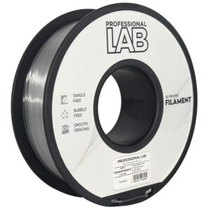 Professional Lab PETG filament 1,75 mm, átlátszó, 1 kg – tekercs