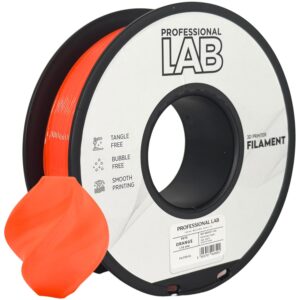 Professional Lab PETG filament 1,75 mm, narancssárga, 1 kg – tekercs nyomtatott mintával