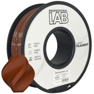 Professional Lab PETG filament 1,75 mm, barna, 1 kg – tekercs nyomtatott mintával