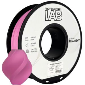 Professional Lab PLA+ filament 1,75 mm, rózsaszín, 1 kg – tekercs nyomtatott mintával