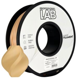 Professional Lab PLA+ filament 1,75 mm, homokarany, 1 kg – tekercs nyomtatott mintával