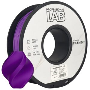 Professional Lab PLA+ filament 1,75 mm, lila, 1 kg – tekercs nyomtatott mintával