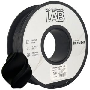 Professional Lab PLA filament 1,75 mm, fekete, 1 kg – tekercs nyomtatott mintával