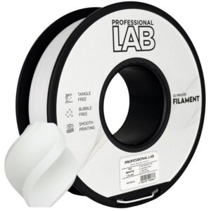 Professional Lab PLA filament 1,75 mm, fehér, 1 kg – tekercs nyomtatott mintával