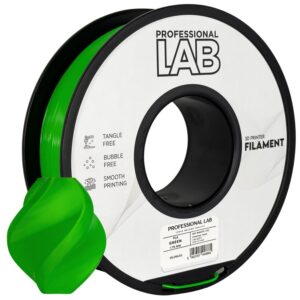 Professional Lab PLA filament 1,75 mm, zöld, 1 kg – tekercs nyomtatott mintával