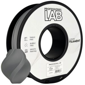 Professional Lab PLA filament 1,75 mm, ezüst, 1 kg – tekercs nyomtatott mintával