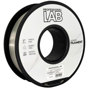 Professional Lab PLA filament 1,75 mm, átlátszó, 1 kg – tekercs
