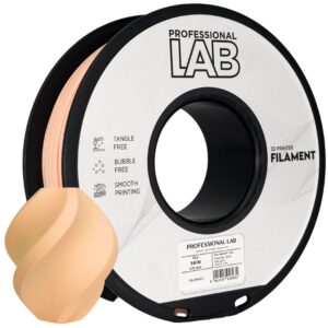 Professional Lab PLA filament 1,75 mm, bőrszín, 1 kg – tekercs nyomtatott mintával