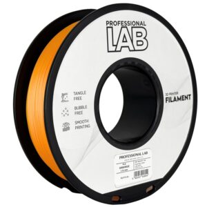 Professional Lab PLA filament 1,75 mm, narancssárga, 1 kg – tekercs nyomtatott mintával