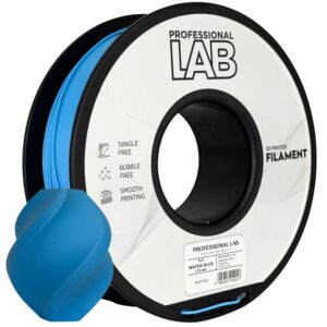 Professional Lab PLA filament 1,75 mm, vízkék, 1 kg – tekercs nyomtatott mintával