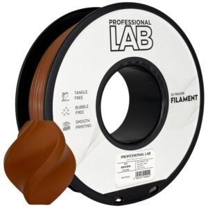 Professional Lab PLA filament 1,75 mm, barna, 1 kg – tekercs nyomtatott mintával