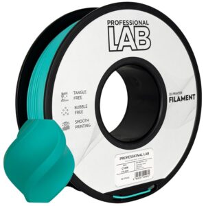Professional Lab PLA filament 1,75 mm, cián, 1 kg – tekercs nyomtatott mintával