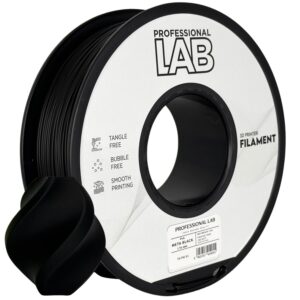 Professional Lab PLA Meta filament 1,75 mm, fekete, 1 kg – tekercs nyomtatott mintával