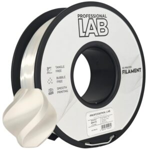 Professional Lab Silk PLA filament 1,75 mm, fehér, 1 kg – tekercs nyomtatott mintával