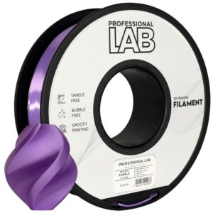 Professional Lab Silk PLA filament 1,75 mm, lila, 1 kg – tekercs nyomtatott mintával