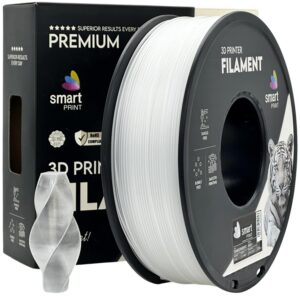 Smart Print ABS+ filament 1,75 mm, átlátszó, 1 kg – tekercs dobozzal