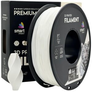 Smart Print TPU 95A filament 1,75 mm, fehér, 1 kg – tekercs dobozzal