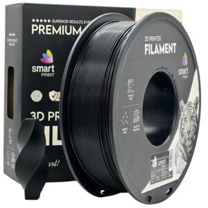 Smart Print HS-PLA (High Speed) filament 1,75 mm, fekete, 1 kg – tekercs dobozzal