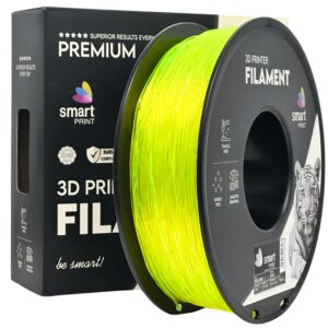 Smart Print TPU 95A filament 1,75 mm, sárga, 1 kg – tekercs dobozzal