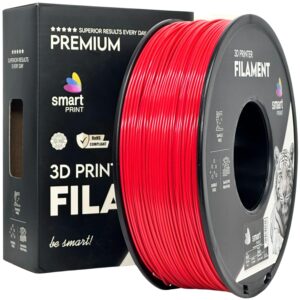 Smart Print ASA filament 1,75 mm, piros, 1 kg – tekercs dobozzal