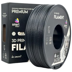 Smart Print ASA GF (üvegszálas) filament 1,75 mm, fekete, 1 kg – tekercs dobozzal