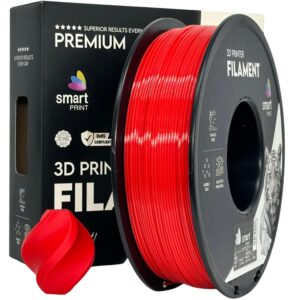 Smart Print HS-PLA (High Speed) filament 1,75 mm, piros, 1 kg – tekercs dobozzal
