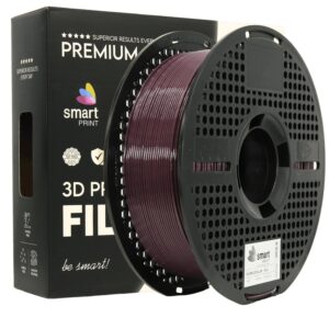 Smart Print PLA filament 1,75 mm, szilvalila, 1 kg – tekercs dobozzal