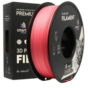 Smart Print PLA filament 1,75 mm, pasztell málnapiros, 1 kg – tekercs dobozzal