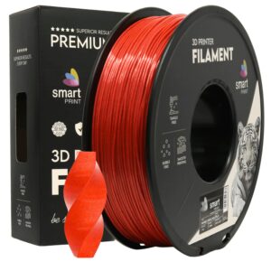 Smart Print PLA Marble filament téglavörös márvány színben, 1,75 mm, 1 kg
