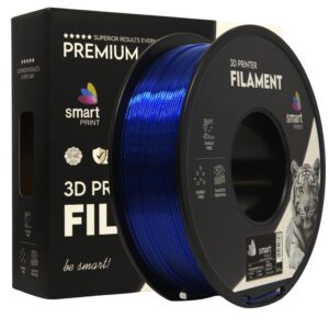 Smart Print PETG filament 1,75 mm, átlátszó kék, 1 kg