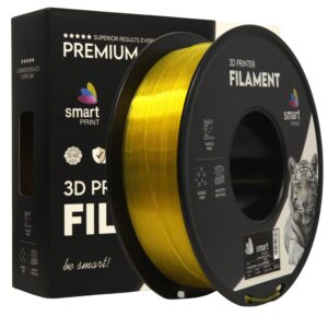 Smart Print PETG filament 1,75 mm, átlátszó sárga, 1 kg