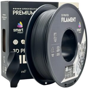 Smart Print PLA Matt filament 1,75 mm, fekete, 1 kg – tekercs dobozzal