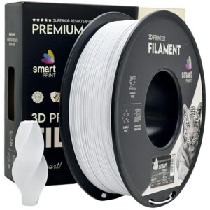 Smart Print PETG filament 1,75 mm, fehér, 1 kg – tekercs dobozzal