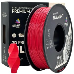 Smart Print PETG filament 1,75 mm, piros, 1 kg – tekercs dobozzal