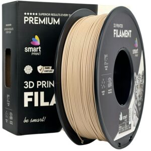 Smart Print PLA Wood filament 1,75 mm, natúr fa, 1 kg – tekercs dobozzal