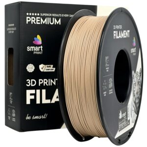 Smart Print PLA Wood filament 1,75 mm, fekete dió, 1 kg – tekercs dobozzal
