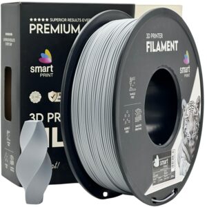 Smart Print PLA+ filament 1,75 mm, ezüst, 1 kg – tekercs dobozzal