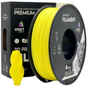 Smart Print PLA+ filament 1,75 mm, sárga, 1 kg – tekercs dobozzal