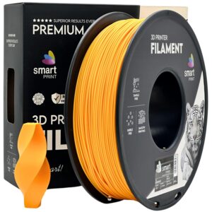 Smart Print PLA+ filament 1,75 mm, narancssárga, 1 kg – tekercs dobozzal