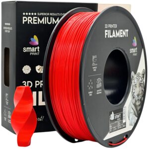 Smart Print PLA+ filament 1,75 mm, piros, 1 kg – tekercs dobozzal